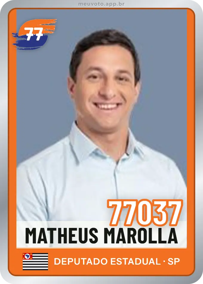 Carta de Matheus Marolla, número 77037, Solidariedade