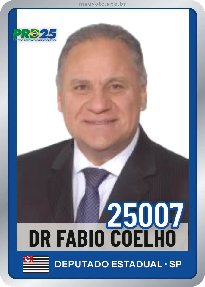 Carta de Dr Fabio Coelho, número 25007, PRD