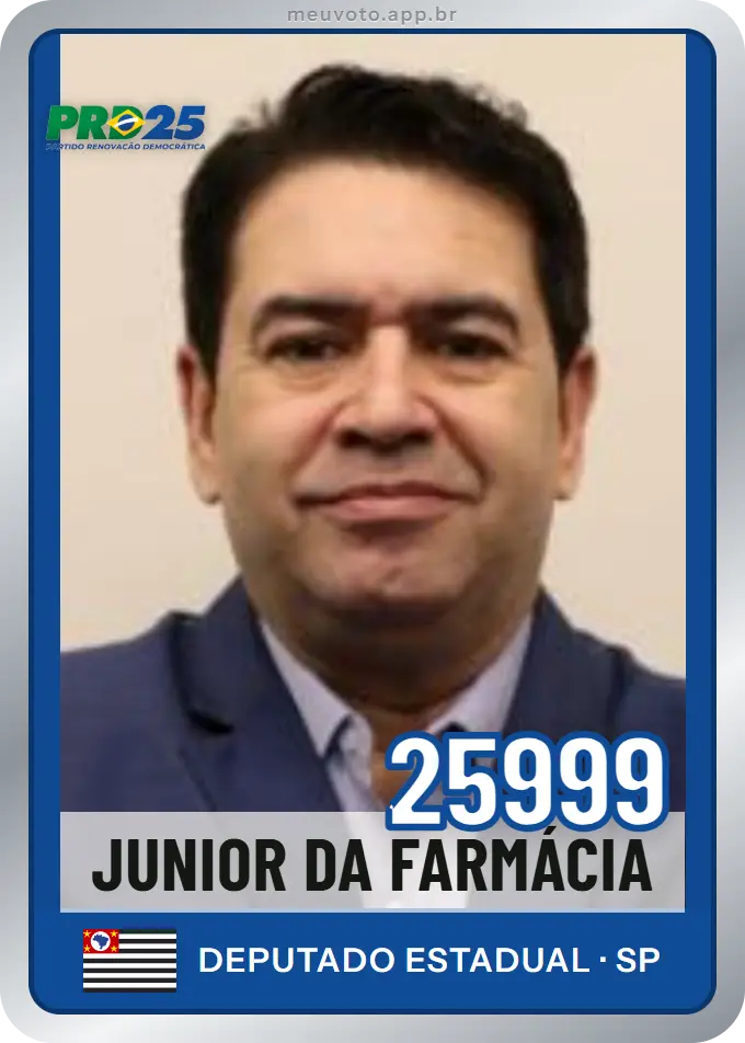 Carta de Junior da Farmácia, número 25999, PRD