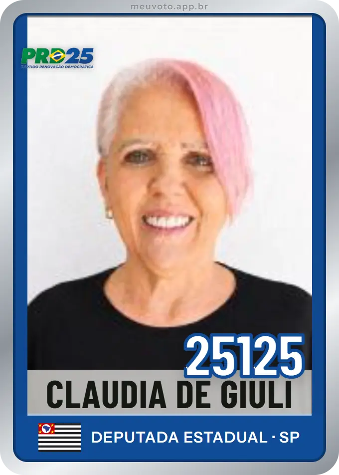 Carta de Claudia de Giuli, número 25125, PRD