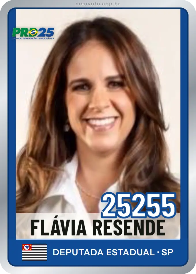 Carta de Flávia Resende, número 25255, PRD