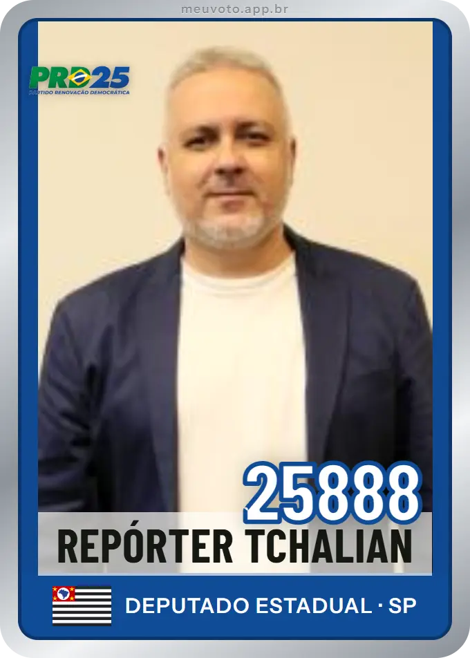 Carta de Repórter Tchalian, número 25888, PRD