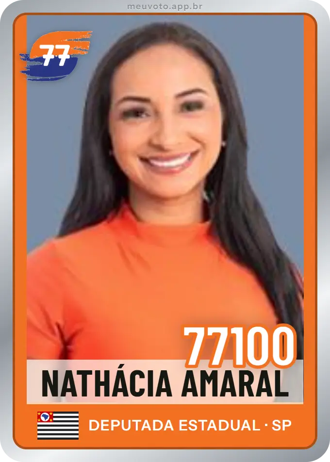 Carta de Nathácia Amaral, número 77100, Solidariedade