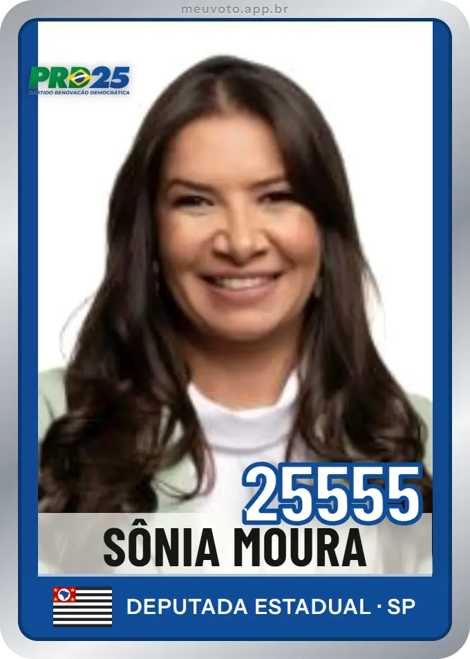 Carta de Sônia Moura, número 25555, PRD