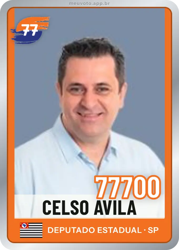 Carta de Celso Ávila, número 77700, Solidariedade