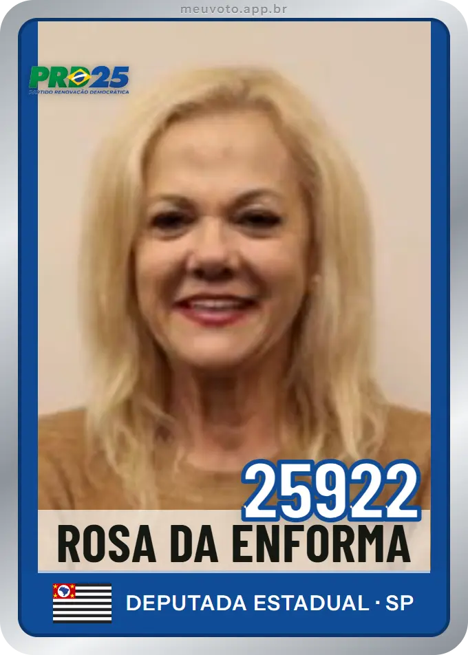 Carta de Rosa da Enforma, número 25922, PRD
