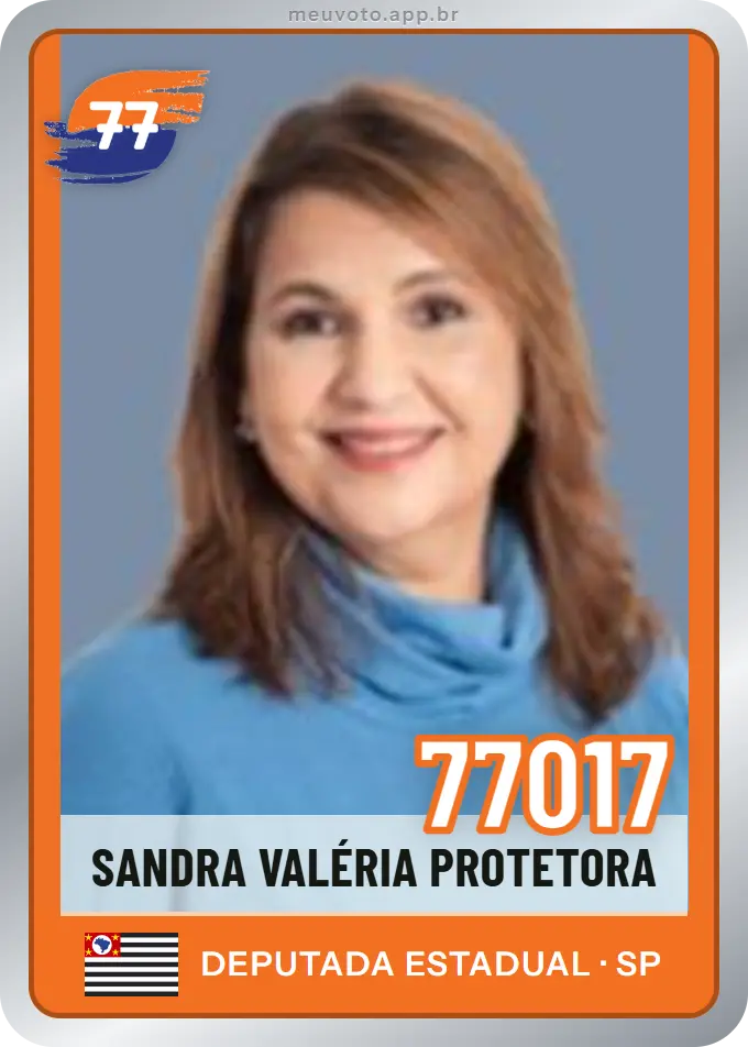 Carta de Sandra Valéria Protetora, número 77017, Solidariedade