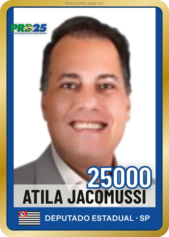 Carta de Atila Jacomussi, número 25000, PRD