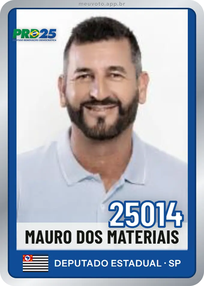 Carta de Mauro dos Materiais, número 25014, PRD