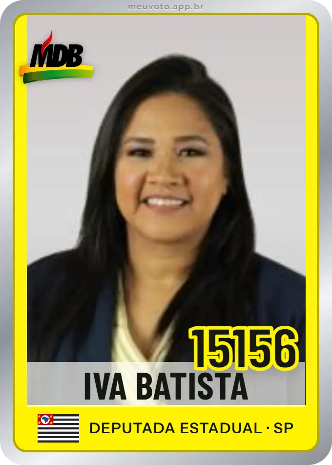 Carta de Iva Batista, número 15156, MDB