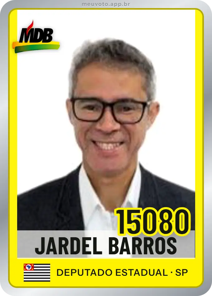 Carta de Jardel Barros, número 15080, MDB