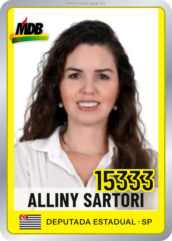 Carta de Alliny Sartori, número 15333, MDB