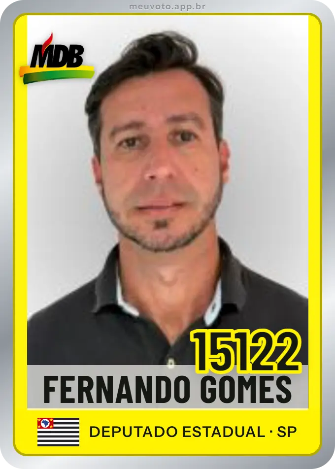 Carta de Fernando Gomes, número 15122, MDB