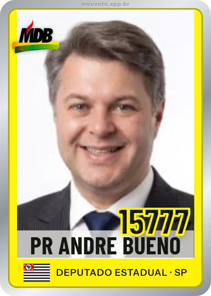 Carta de Pr Andre Bueno, número 15777, MDB