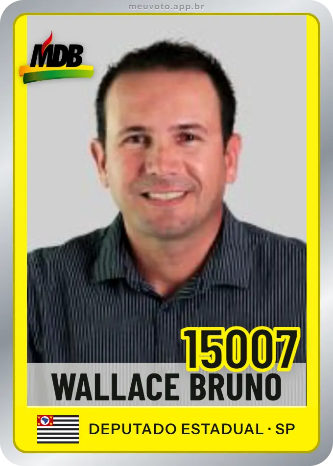 Carta de Wallace Bruno, número 15007, MDB
