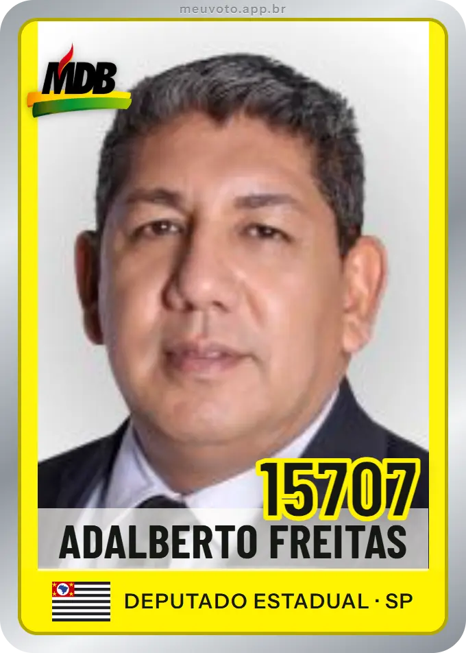 Carta de Adalberto Freitas, número 15707, MDB