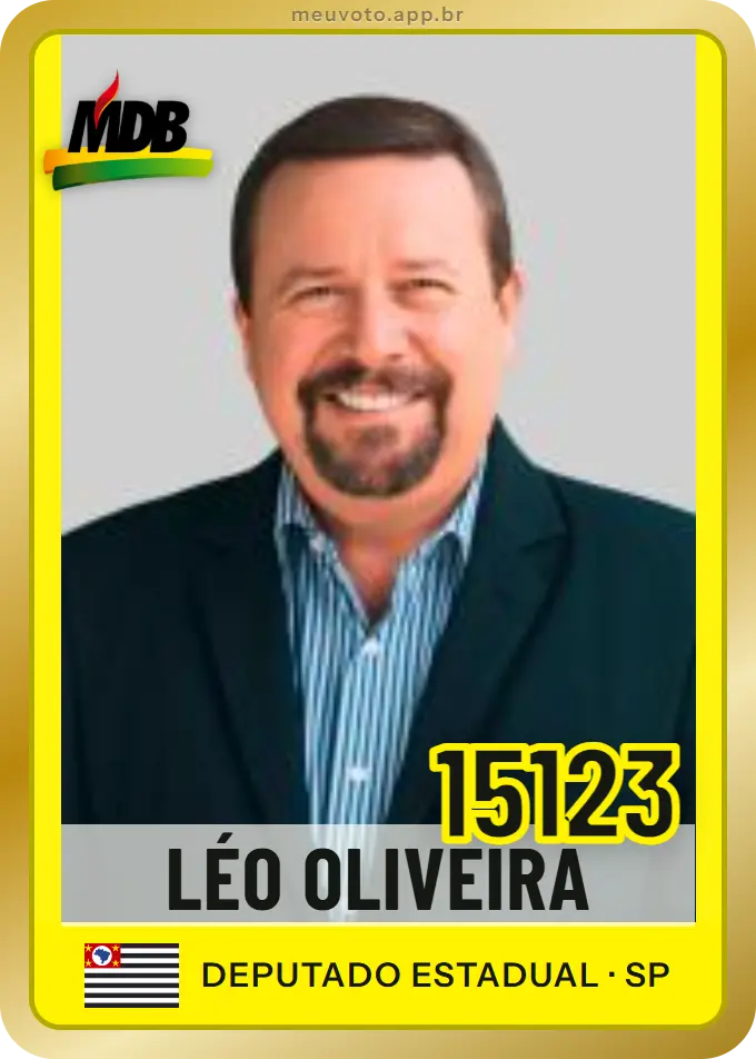 Carta de Léo Oliveira, número 15123, MDB