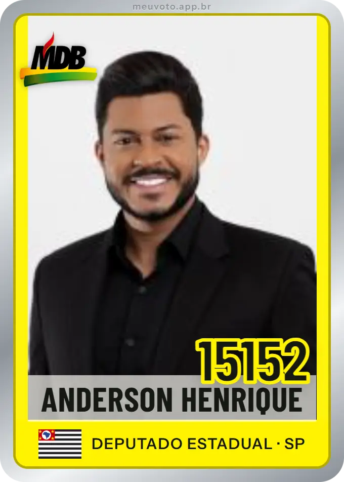 Carta de Anderson Henrique, número 15152, MDB