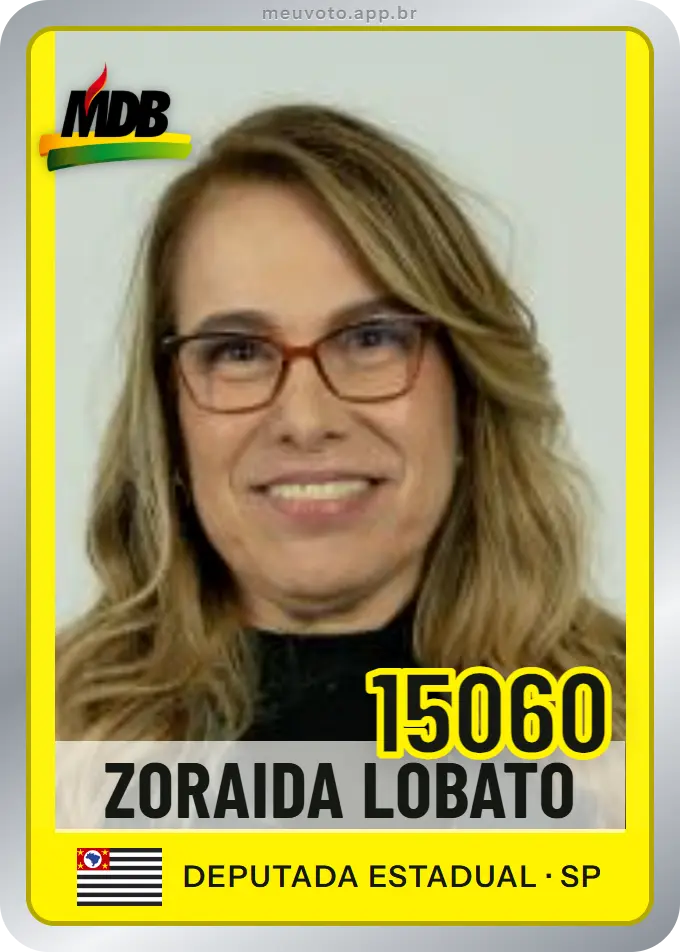 Carta de Zoraida Lobato, número 15060, MDB