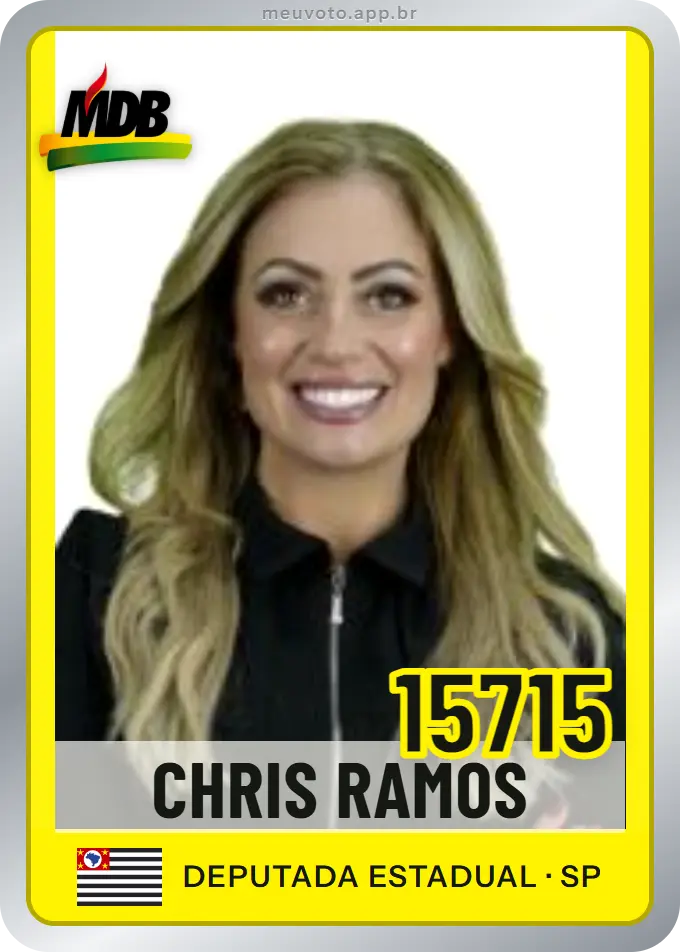 Carta de Chris Ramos, número 15715, MDB