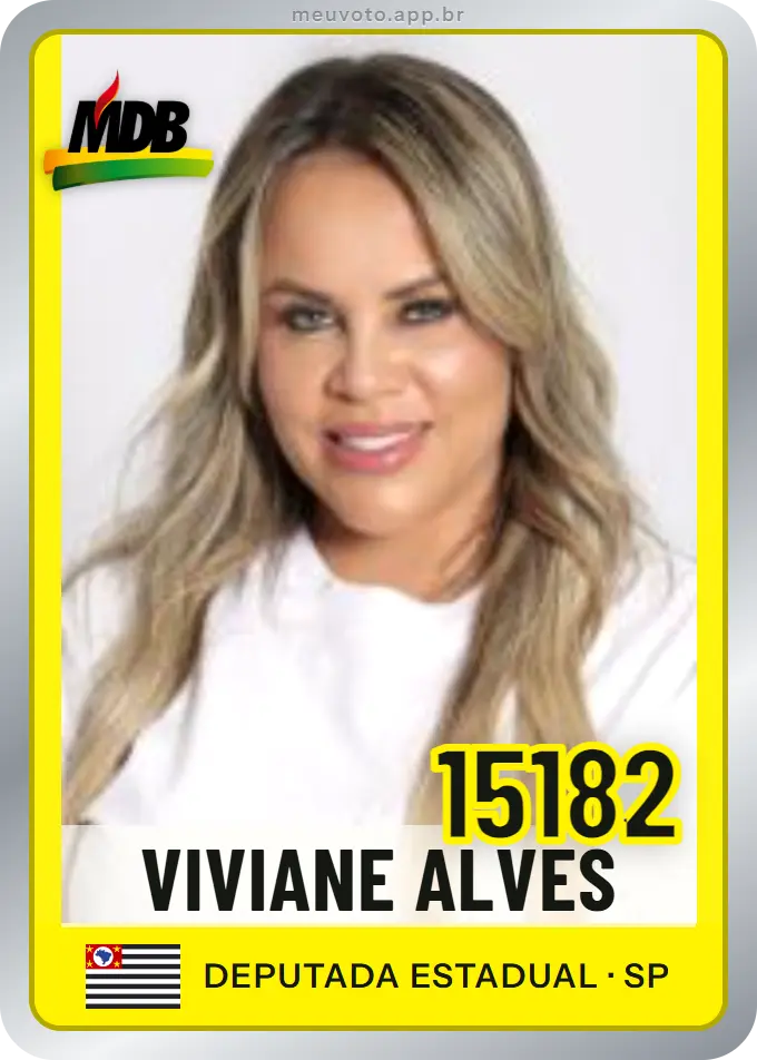 Carta de Viviane Alves, número 15182, MDB