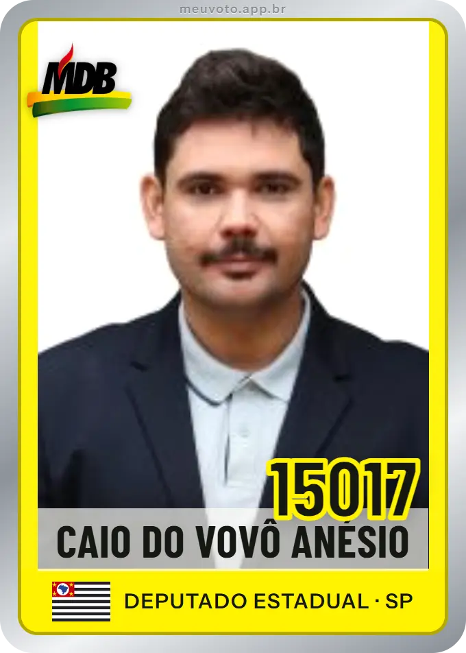 Carta de Caio do Vovô Anésio, número 15017, MDB