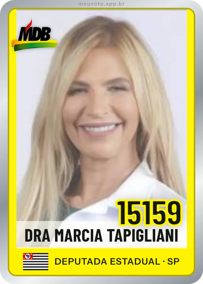 Carta de Dra Marcia Tapigliani, número 15159, MDB