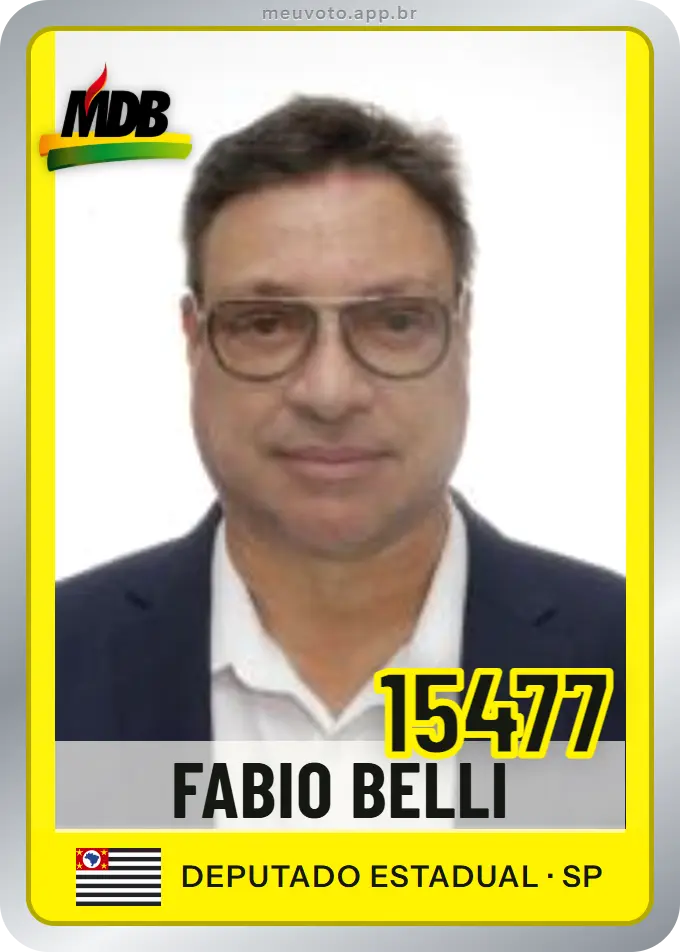 Carta de Fabio Belli, número 15477, MDB