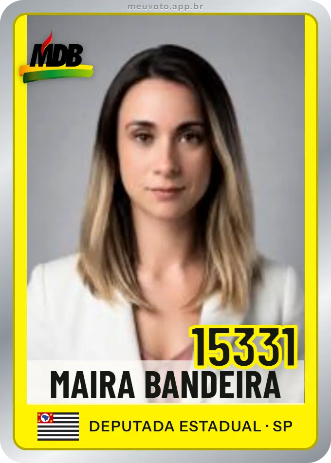 Carta de Maira Bandeira, número 15331, MDB