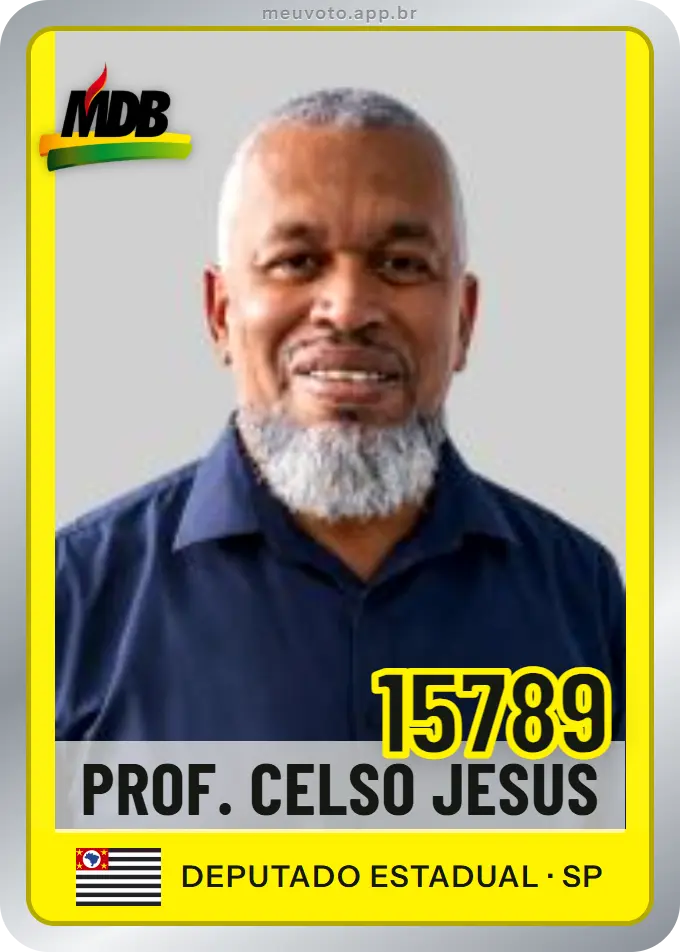Carta de Prof. Celso Jesus, número 15789, MDB