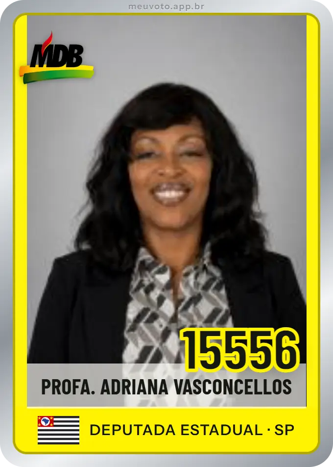 Carta de Profa. Adriana Vasconcellos, número 15556, MDB