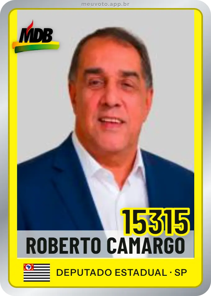 Carta de Roberto Camargo, número 15315, MDB