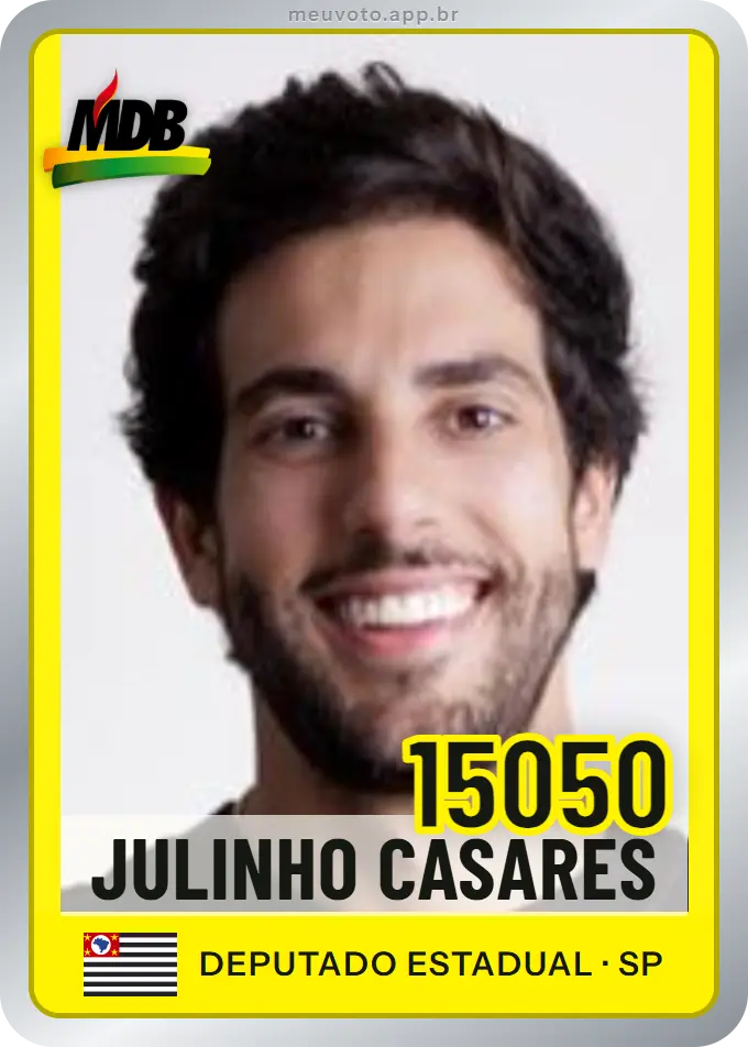 Carta de Julinho Casares, número 15050, MDB