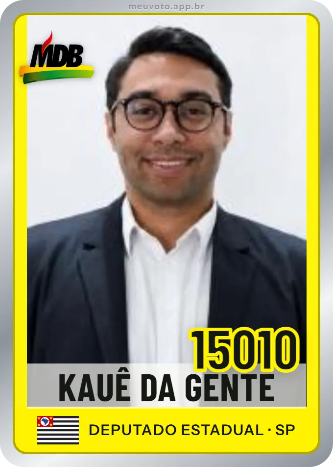 Carta de Kauê da Gente, número 15010, MDB