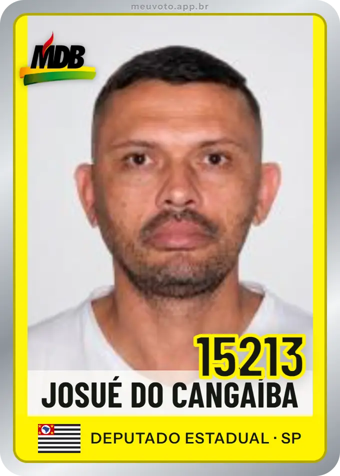 Carta de Josué do Cangaíba, número 15213, MDB