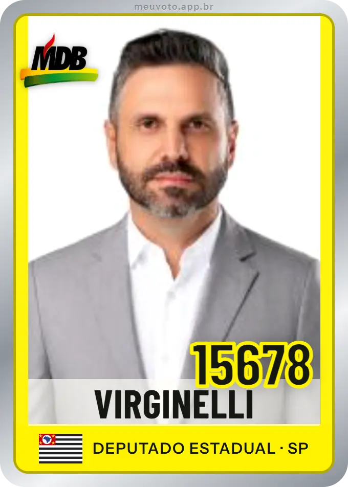 Carta de Virginelli, número 15678, MDB