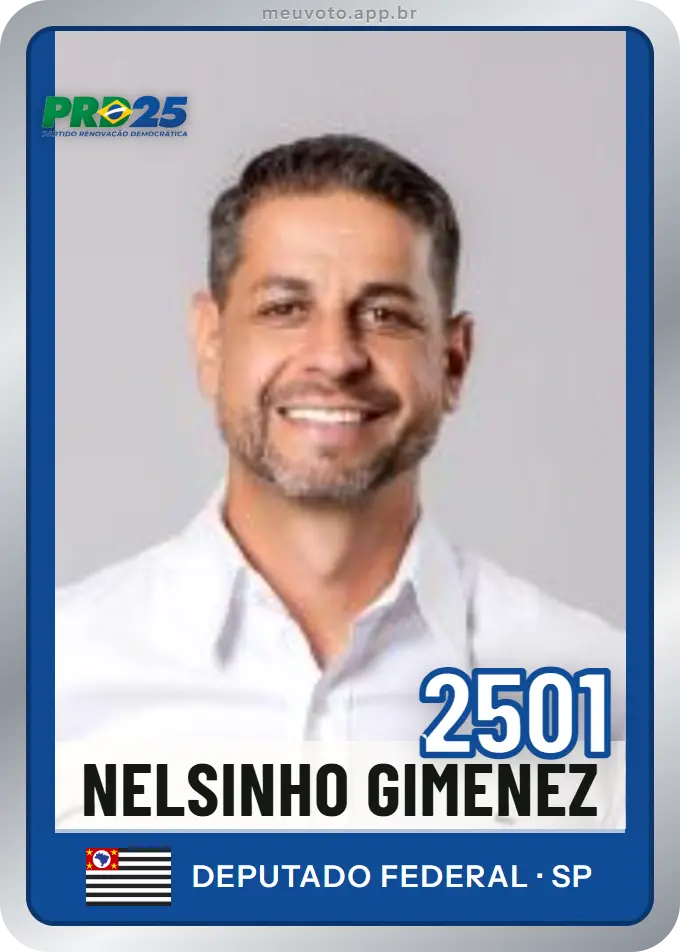 Carta de Nelsinho Gimenez, número 2501, PRD