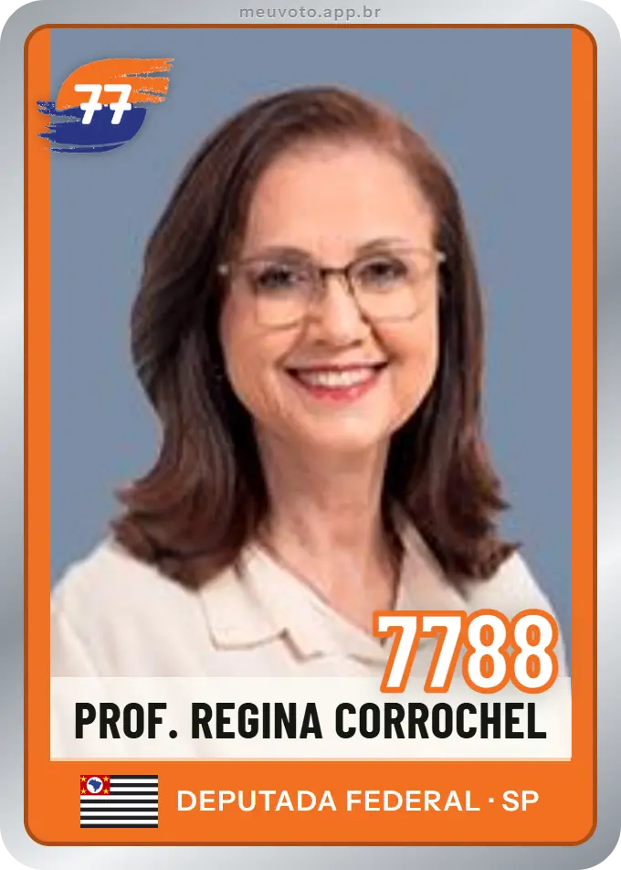 Carta de Prof. Regina Corrochel, número 7788, Solidariedade