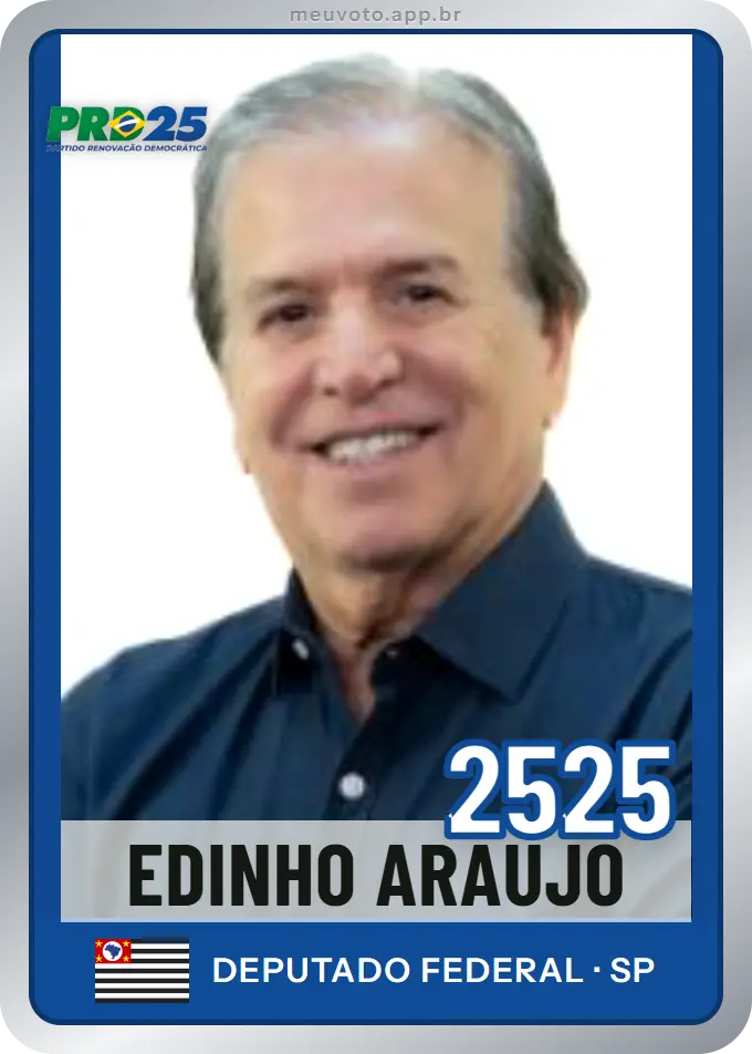 Carta de Edinho Araujo, número 2525, PRD