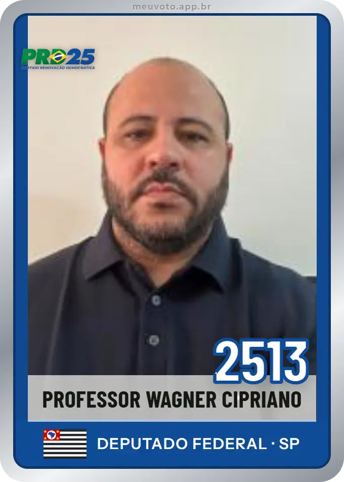 Carta de Professor Wagner Cipriano, número 2513, PRD