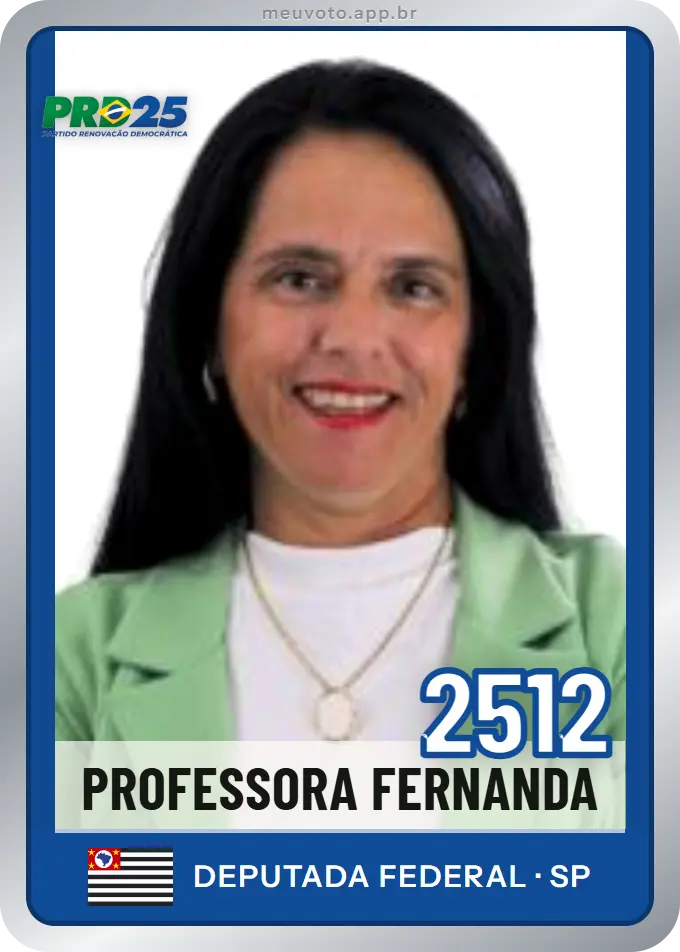 Carta de Professora Fernanda, número 2512, PRD