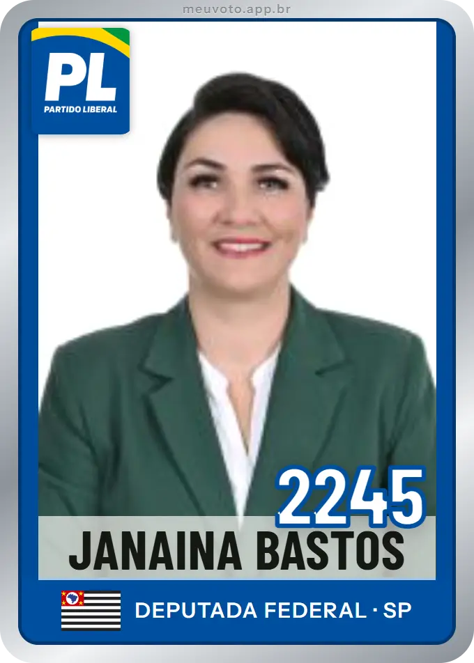 Carta de Janaina Bastos, número 2245, PL
