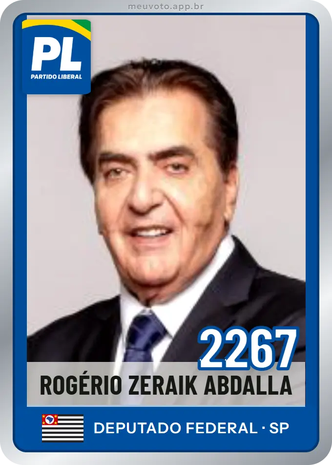 Carta de Rogério Zeraik Abdalla, número 2267, PL
