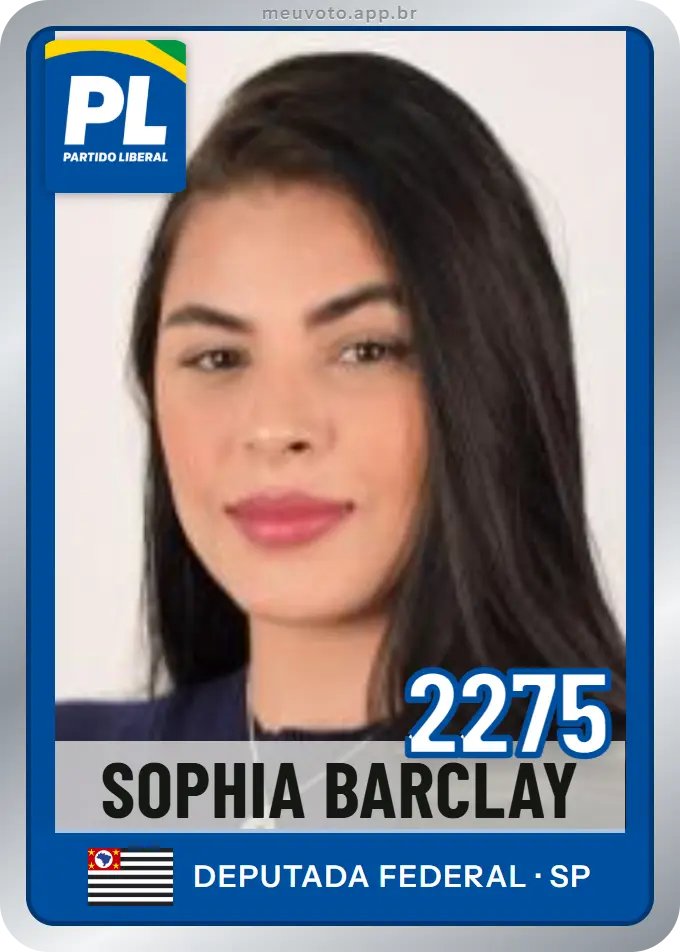 Carta de Sophia Barclay, número 2275, PL