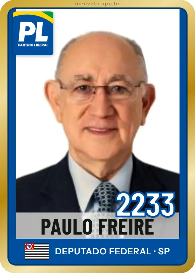 Carta de Paulo Freire, número 2233, PL