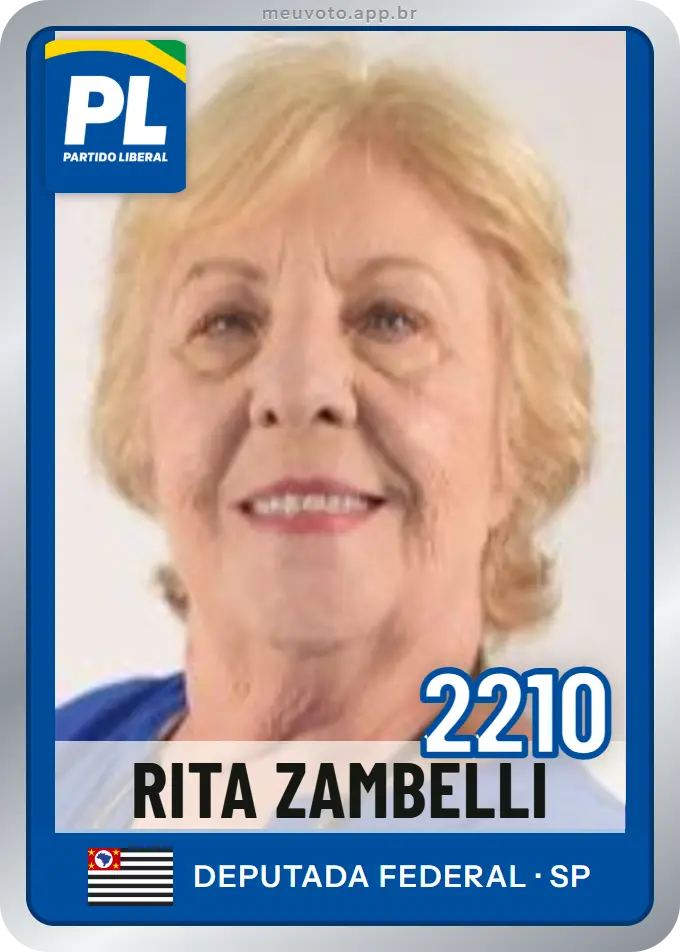 Carta de Rita Zambelli, número 2210, PL