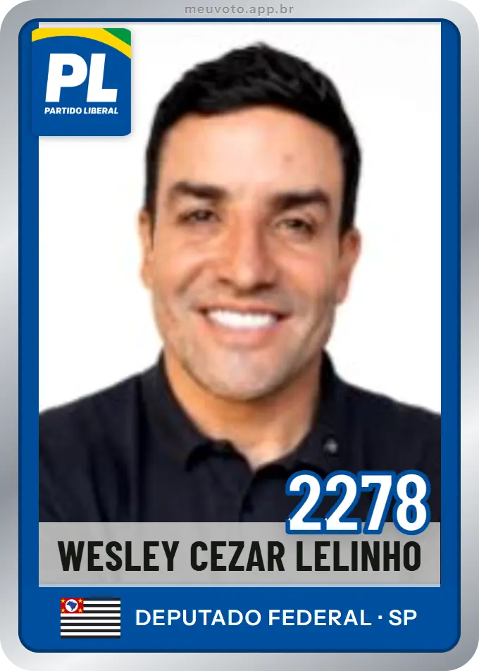 Carta de Wesley Cezar Lelinho, número 2278, PL