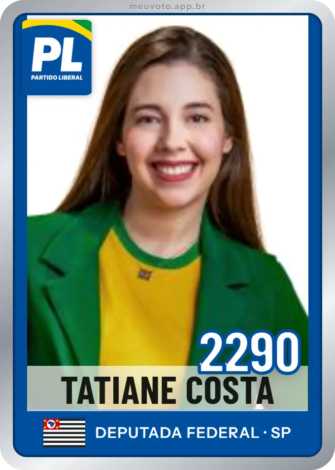 Carta de Tatiane Costa, número 2290, PL
