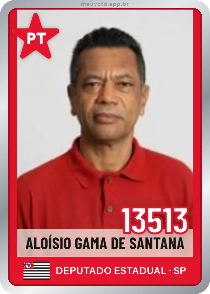 Carta de Aloísio Gama de Santana, número 13513, PT