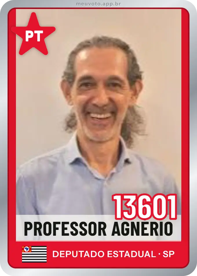 Carta de Professor Agnério, número 13601, PT
